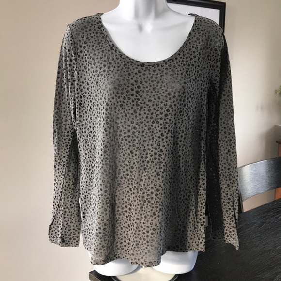 LOFT Tops - Loft sheer leopard tee